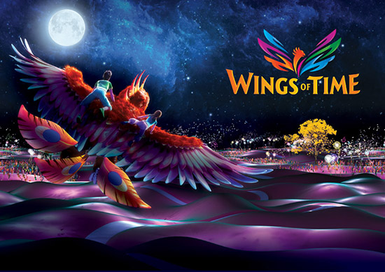 โชว์สุดอลังการ Wings of Time ใหม่ล่าสุด ที่ เกาะ Sentosa สิงคโปร์