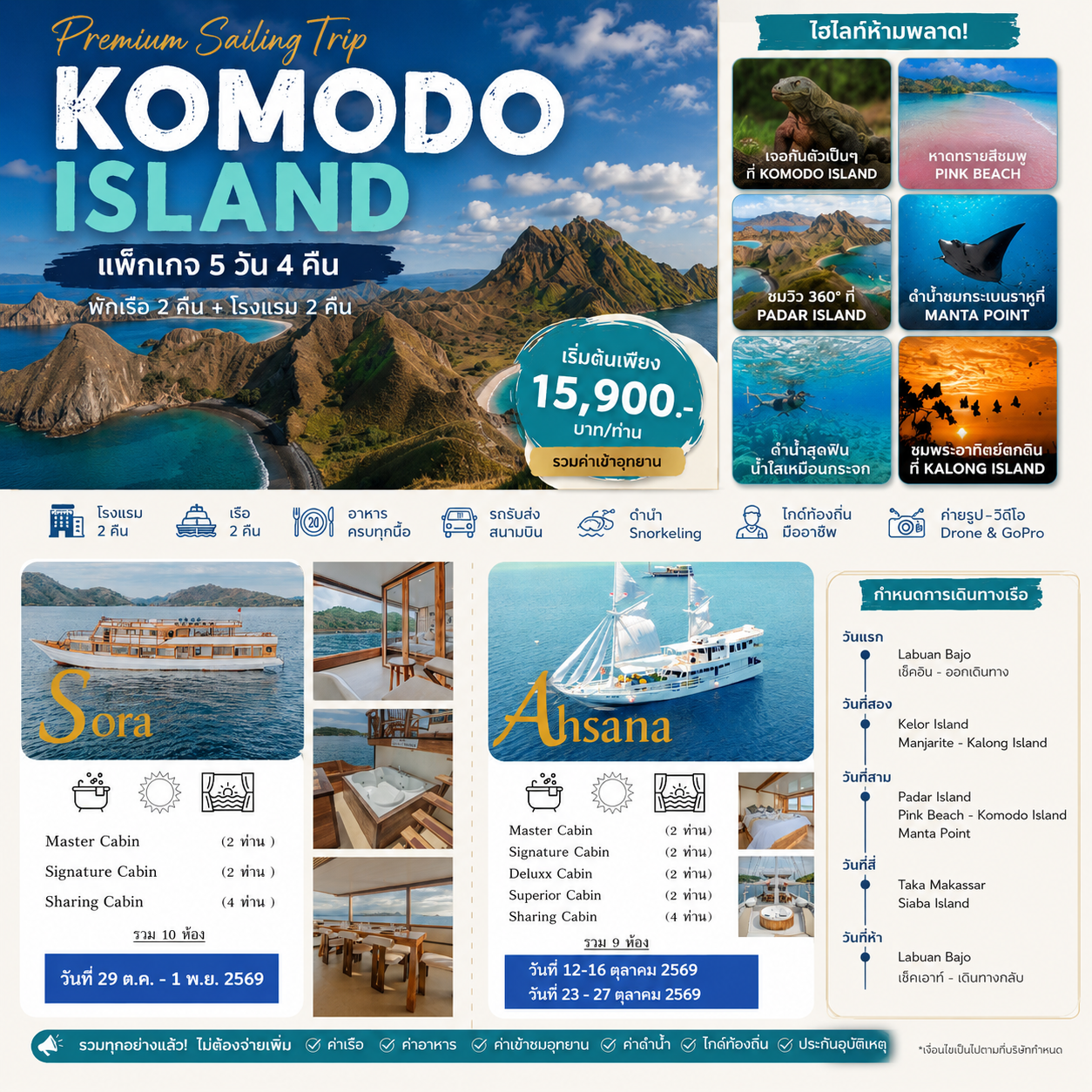 แพ็คเกจ Komodo Island 5 วัน 4 คืน นอนเรือ 2 คืน แพ็คเกจ Komodo Island 5 วัน 4 คืน นอนเรือ 2 คืน